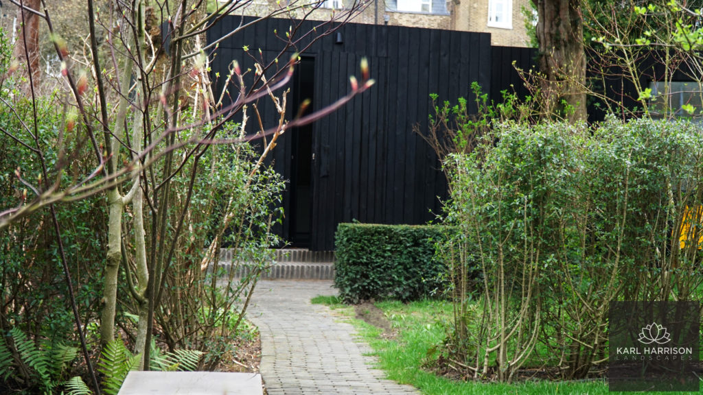 Charred Timber garden rooms in London